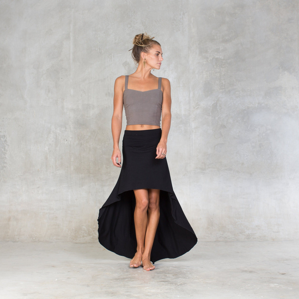 Elsie Gray Maxi Skirt — view 4