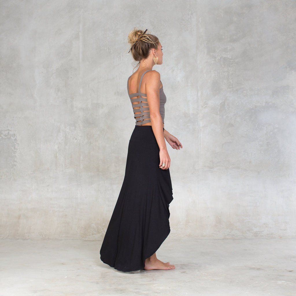 Elsie Gray Maxi Skirt — view 5