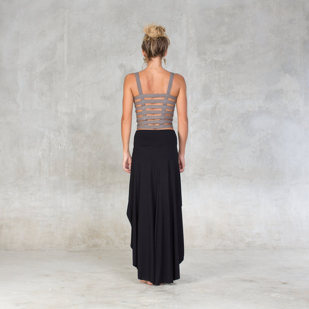 Elsie Gray Maxi Skirt — view 6