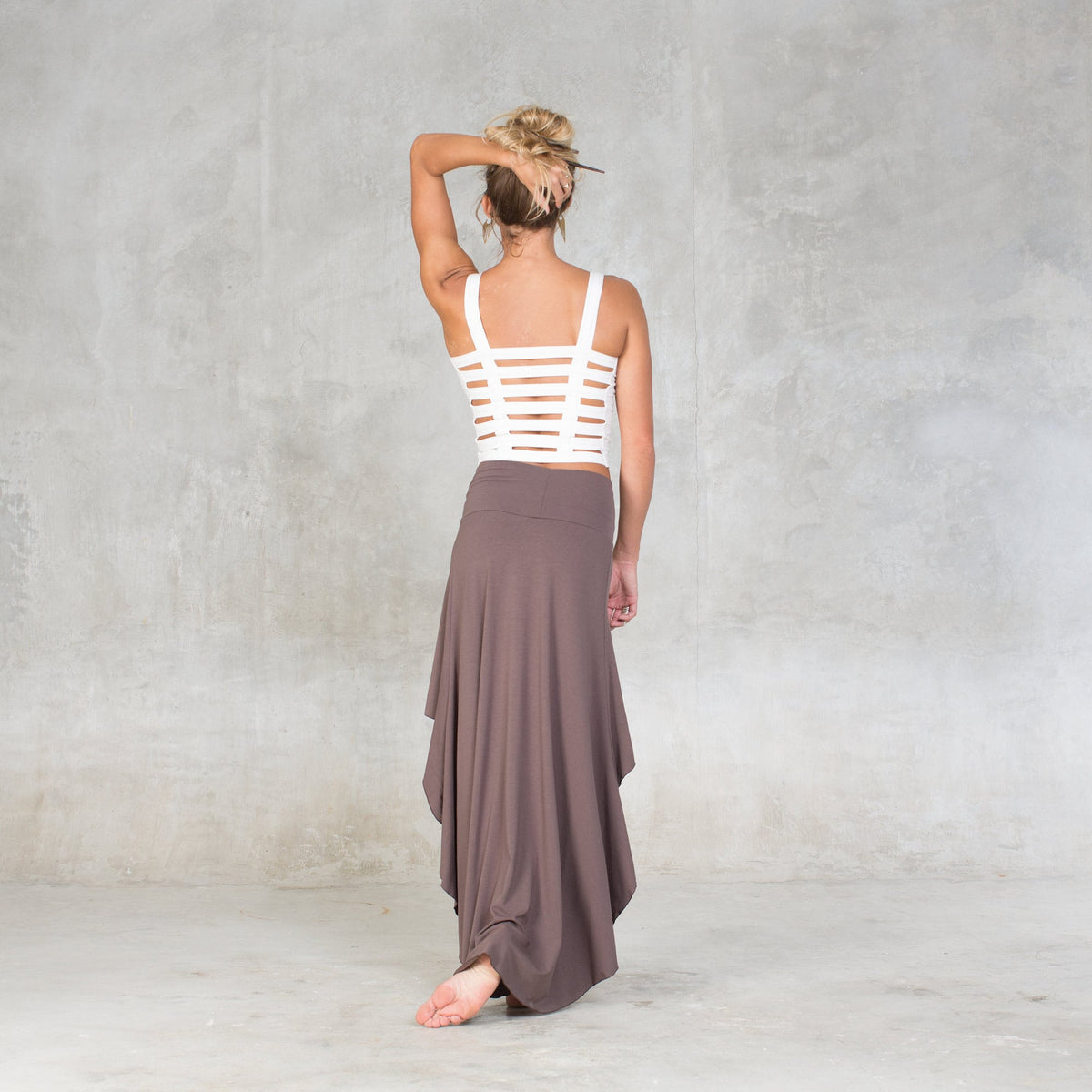 Elsie Gray Maxi Skirt — view 3