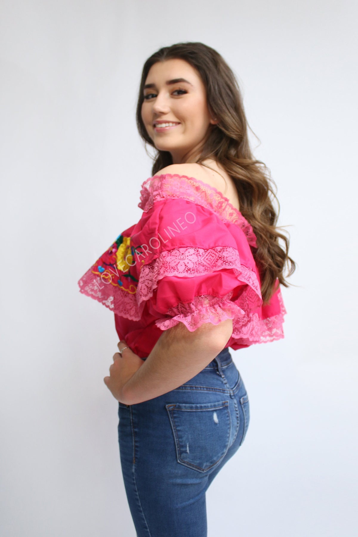 Olive Pink Blouse — view 3