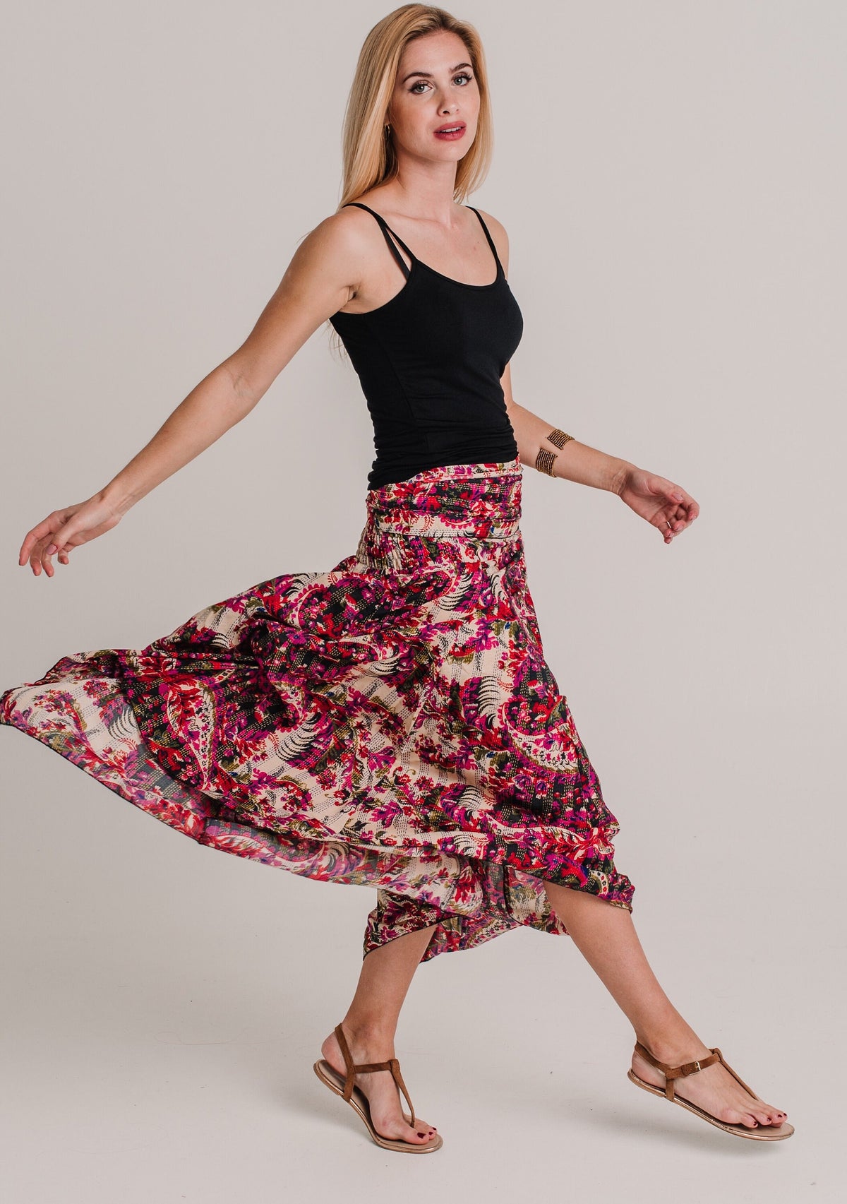 Tessa Floral Maxi Skirt — view 6