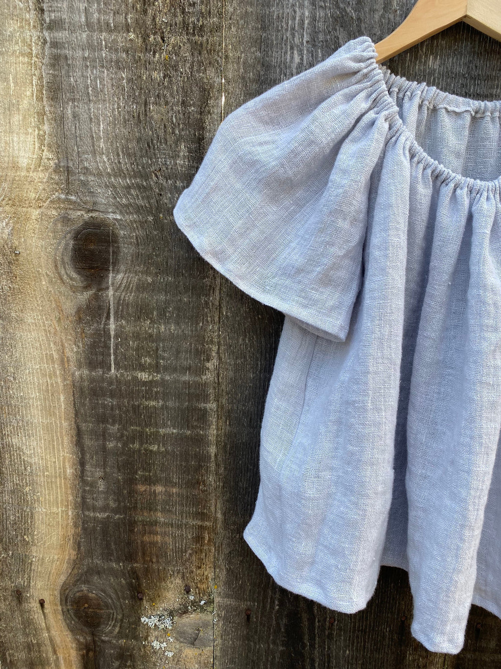 Trixie Light Blue Linen Blouse — view 4