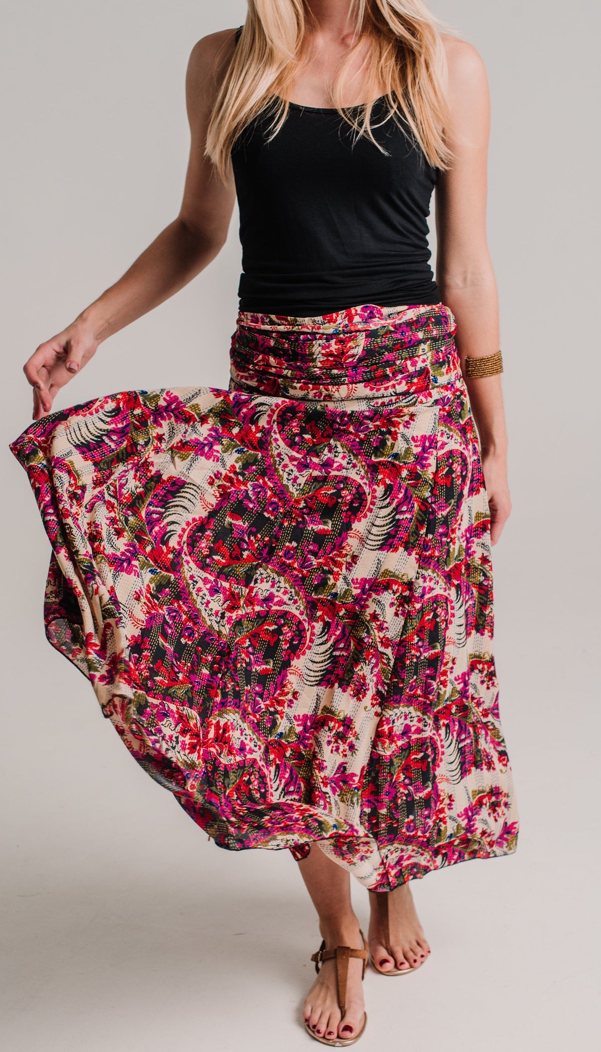 Tessa Floral Maxi Skirt — Hippie Chick