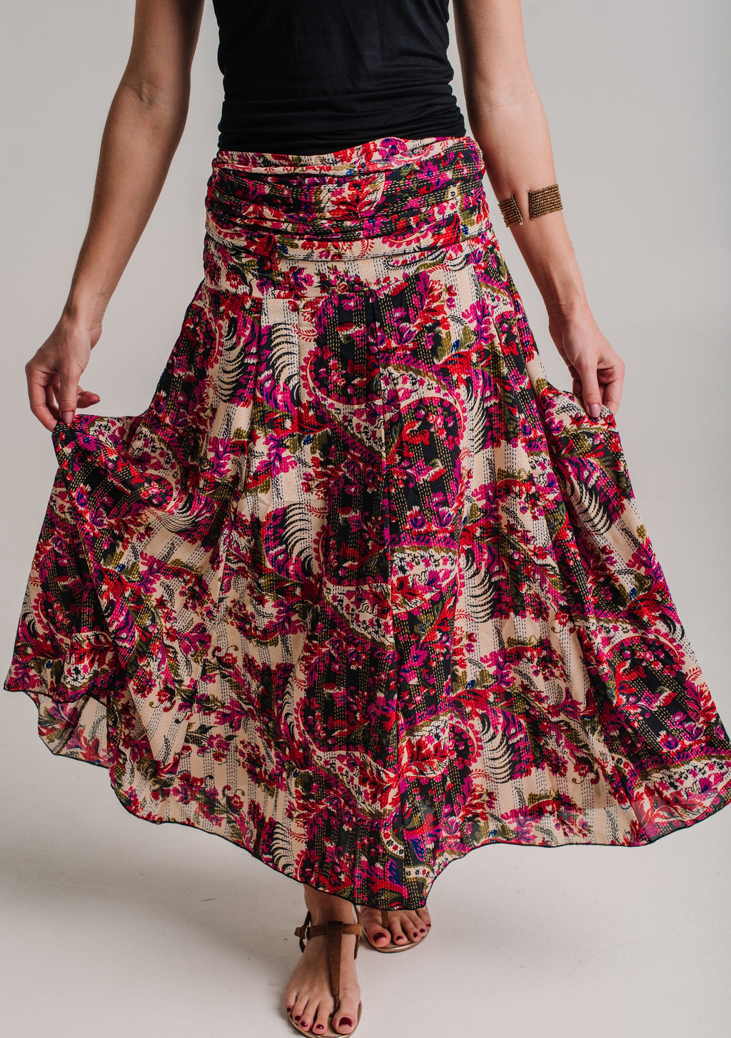Tessa Floral Maxi Skirt — view 4