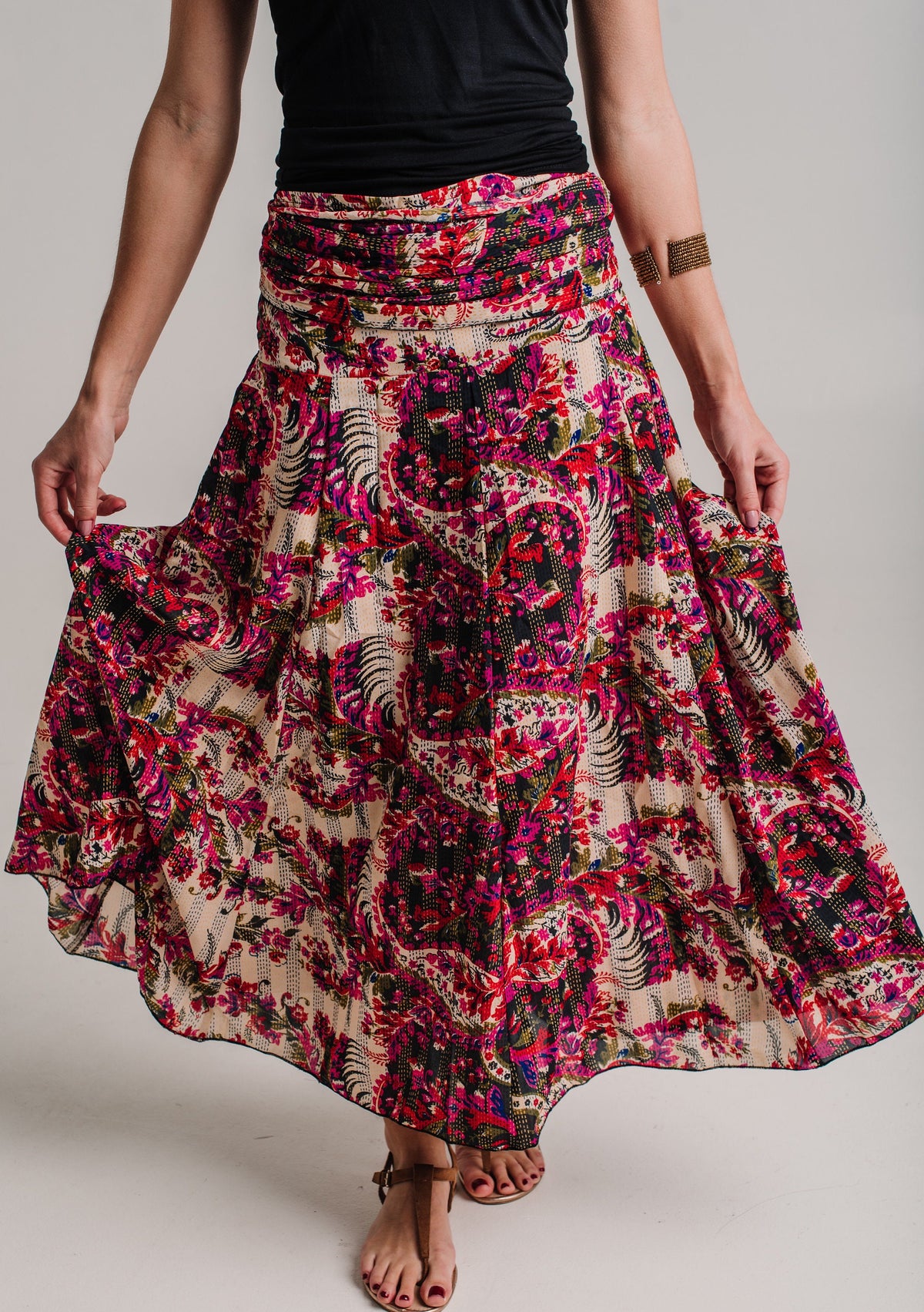 Tessa Floral Maxi Skirt — view 4