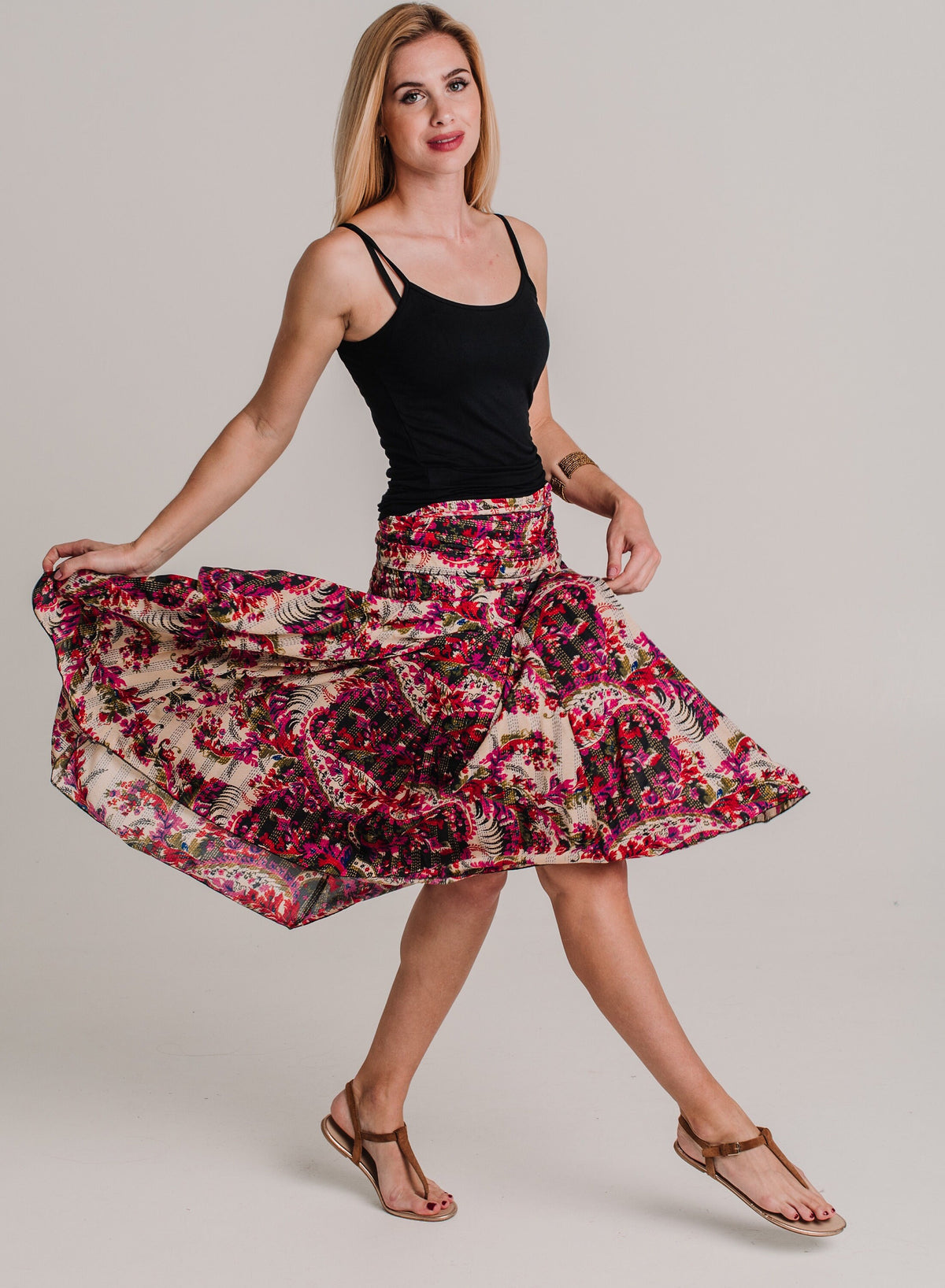 Tessa Floral Maxi Skirt — view 5