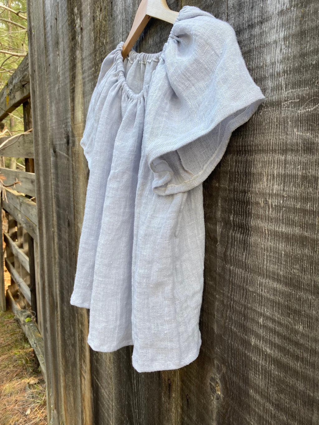 Trixie Light Blue Linen Blouse — view 2