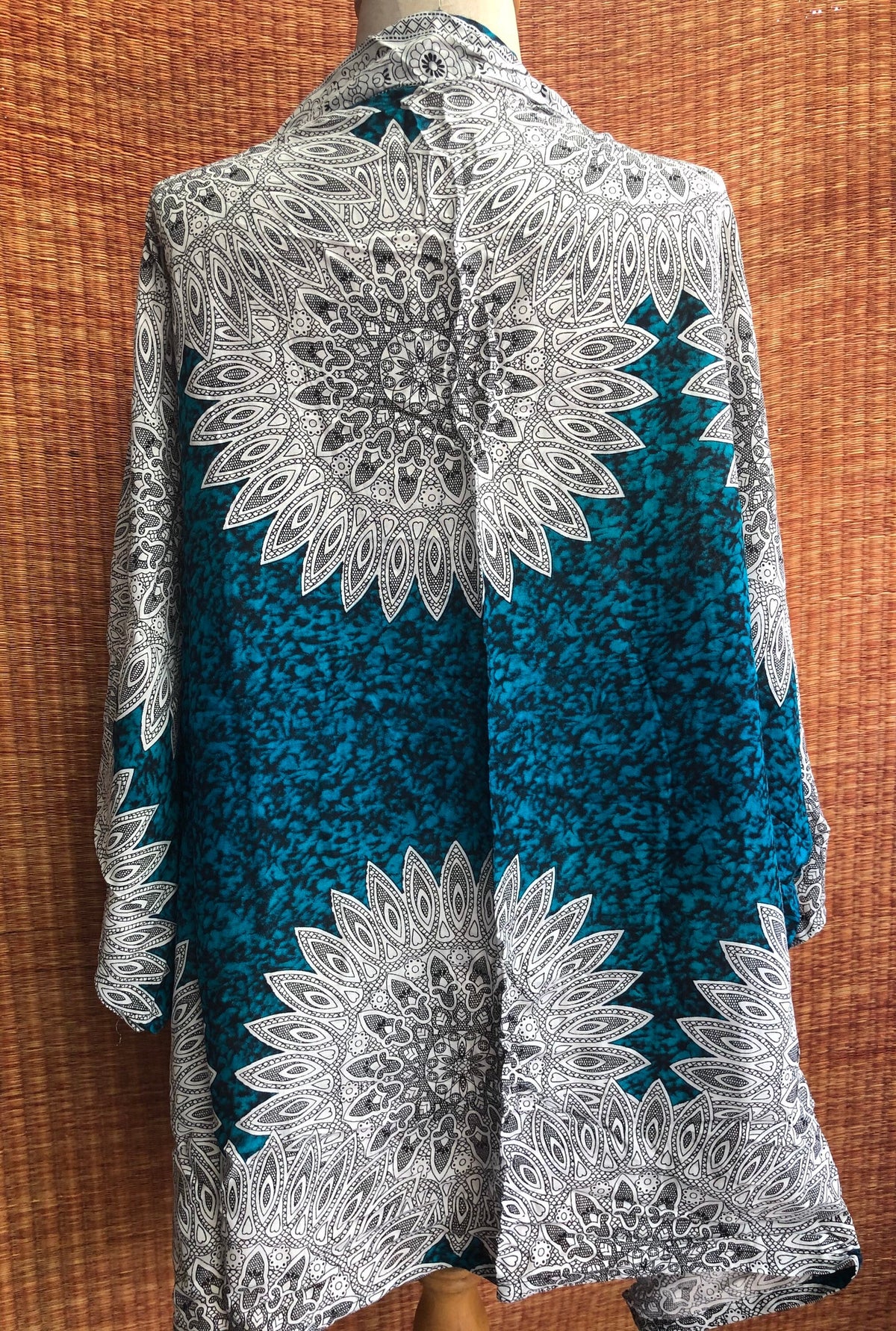 Paloma Navy Cotton Kimono — view 3