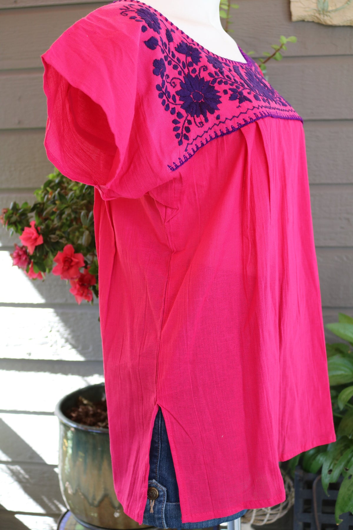 Kenna Floral Cotton Blouse — view 4