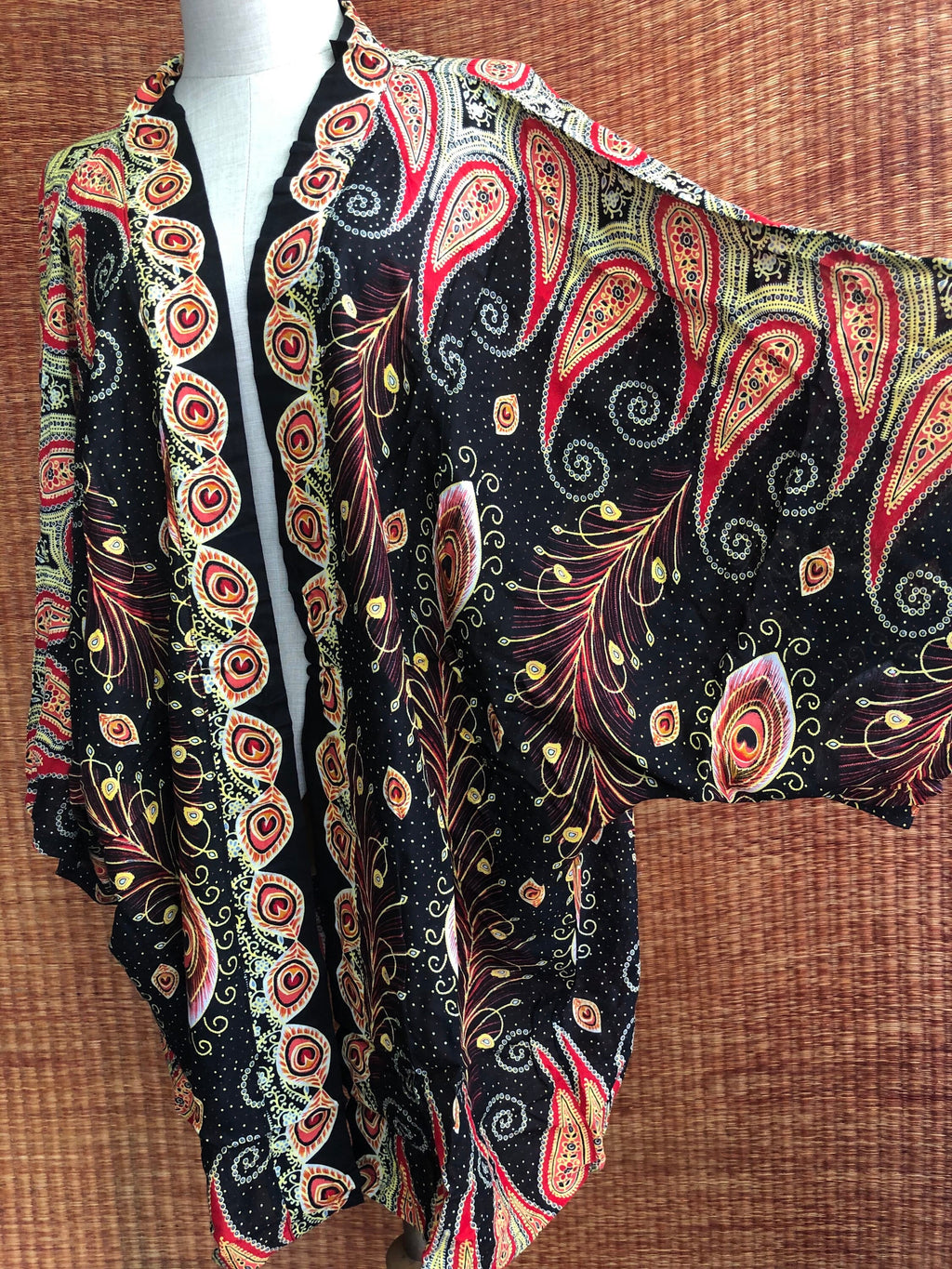 Cora Paisley Cotton Kimono — view 3