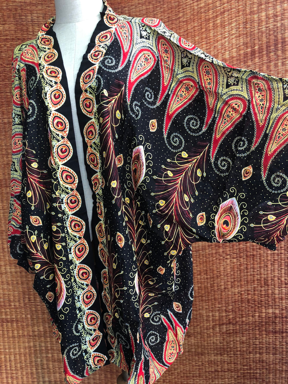 Cora Paisley Cotton Kimono — view 3