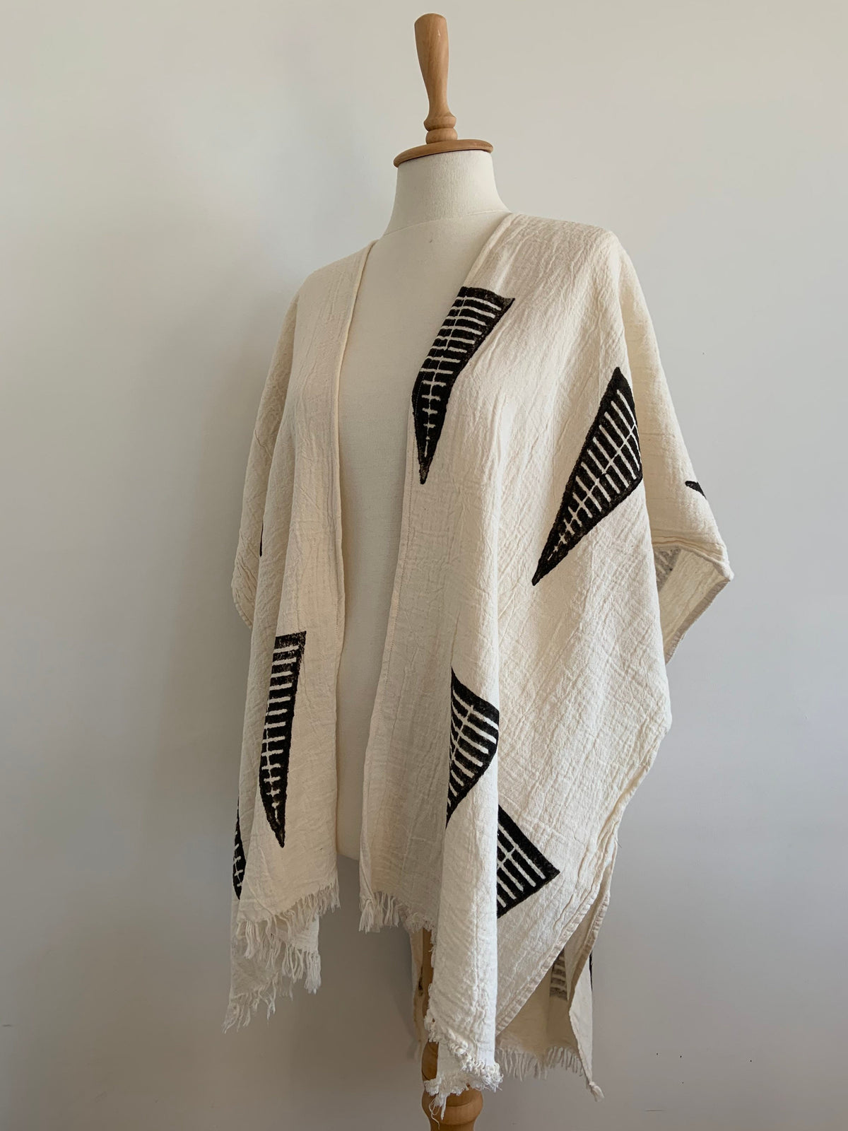 Adele Gray Cotton Kimono — view 3