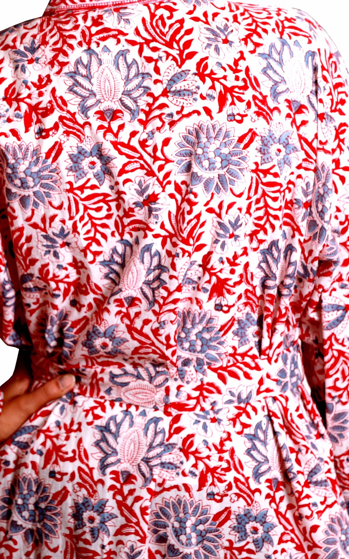 Clara Gray Cotton Kimono — view 5