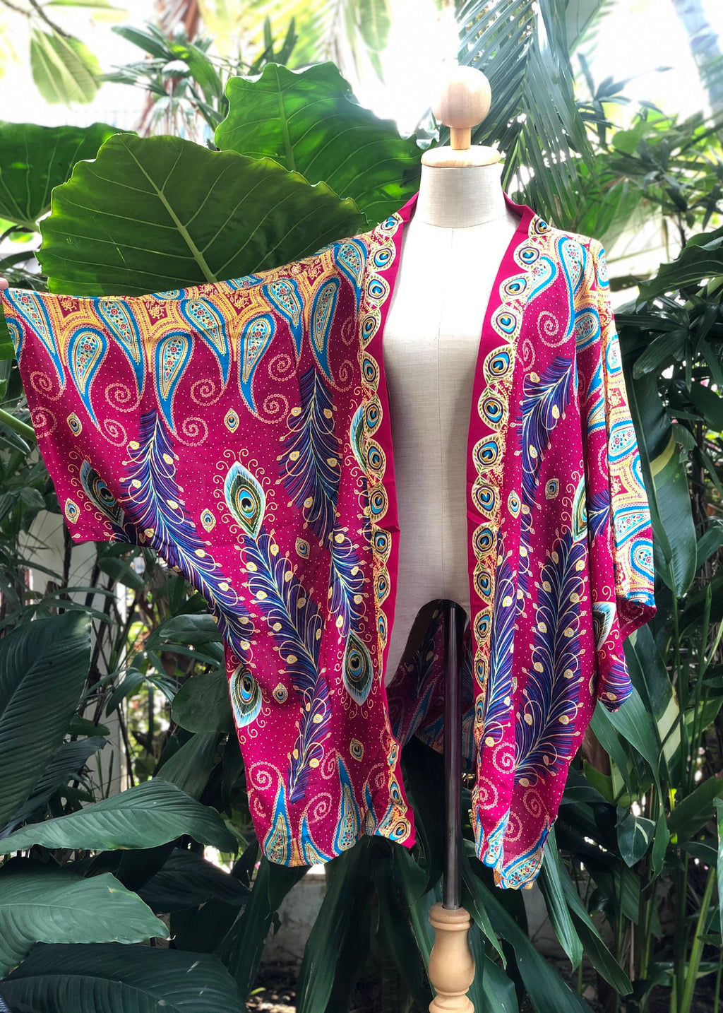 Cora Paisley Cotton Kimono — view 5
