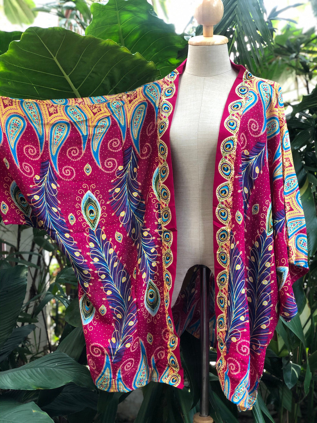 Cora Paisley Cotton Kimono — view 6