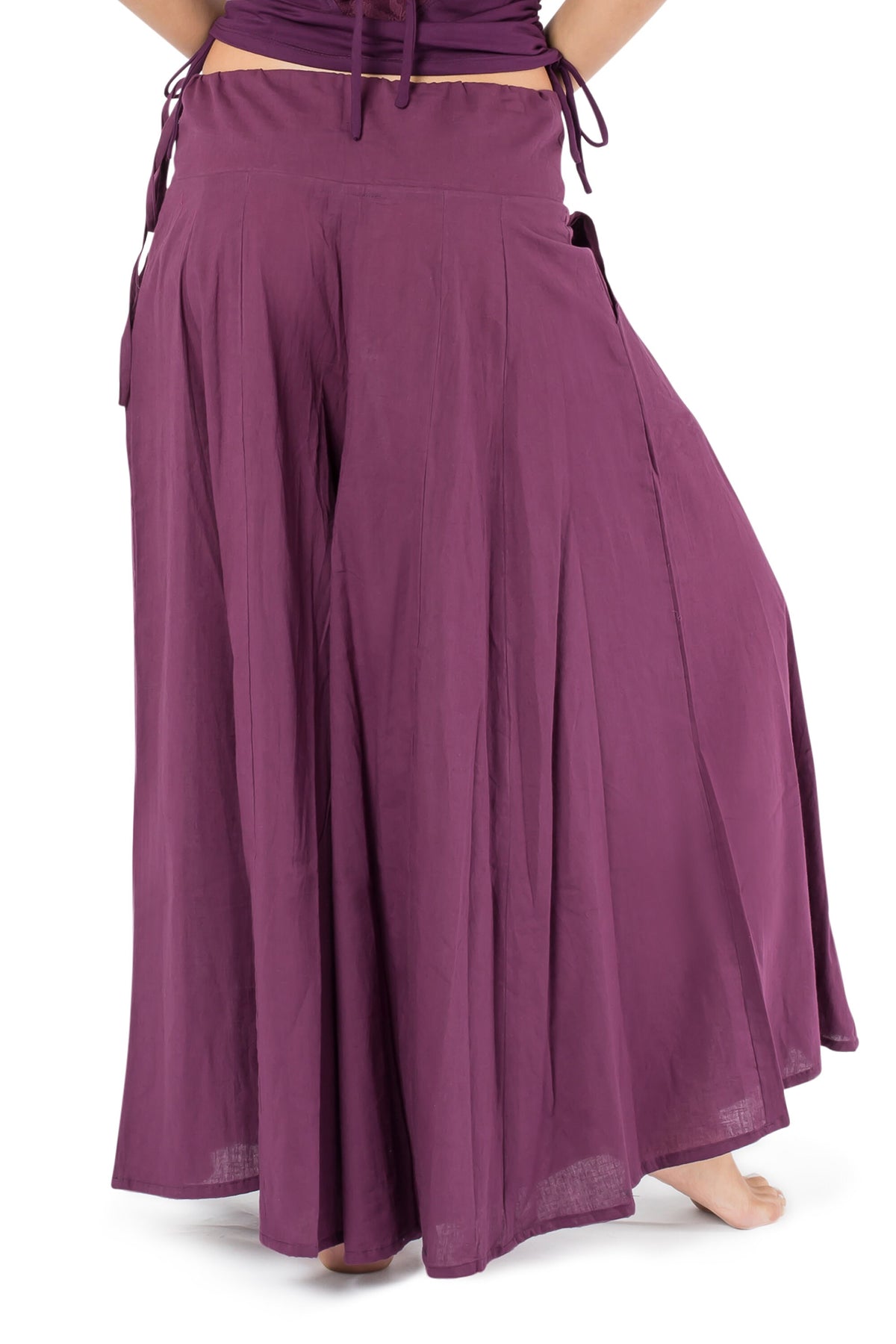 Esme Purple Cotton Pants — view 5
