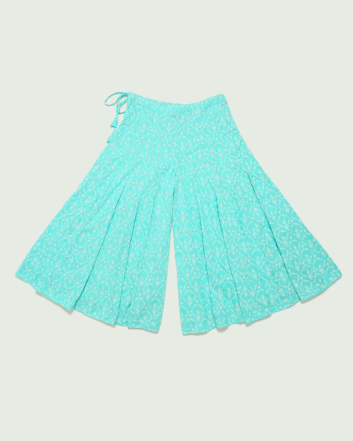 Nadia Light Blue Cotton Pants — view 5
