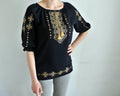 Freya Black Lace Blouse — Hippie Chick