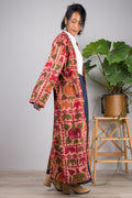 Rhea Brown Cotton Wrap Kimono — Hippie Chick