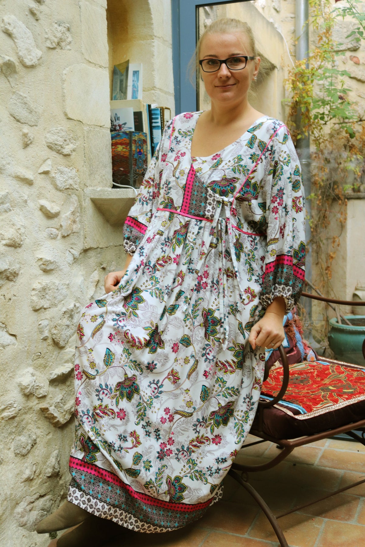 Kaia Floral Maxi Dress — view 4