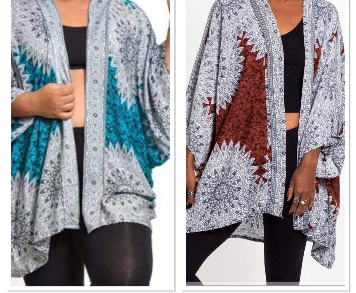 Paloma Navy Cotton Kimono — view 5