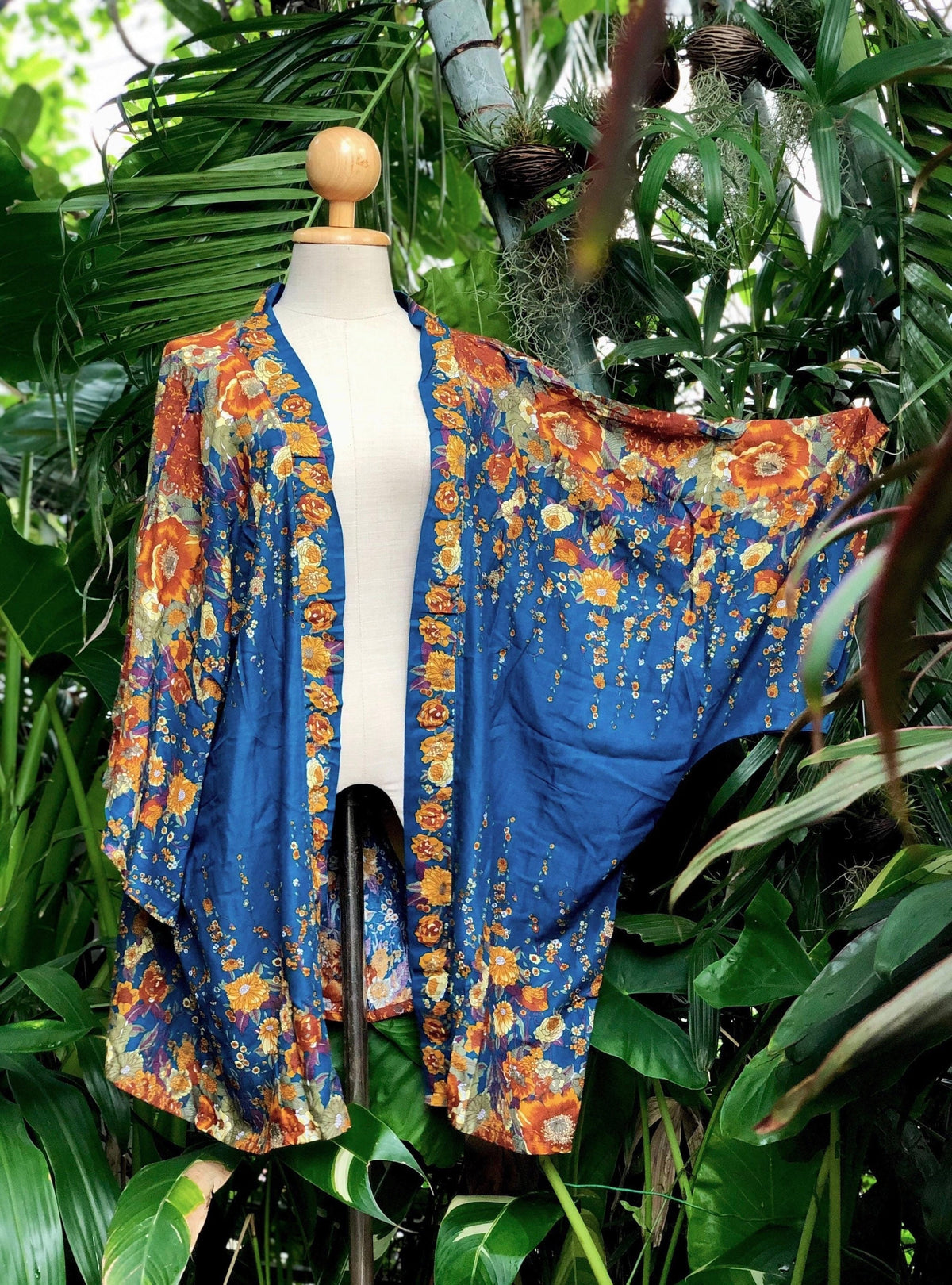 Ellie Floral Cotton Kimono — view 4
