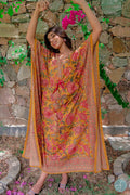 Zara Floral Cotton Kaftan Maxi Dress — Hippie Chick