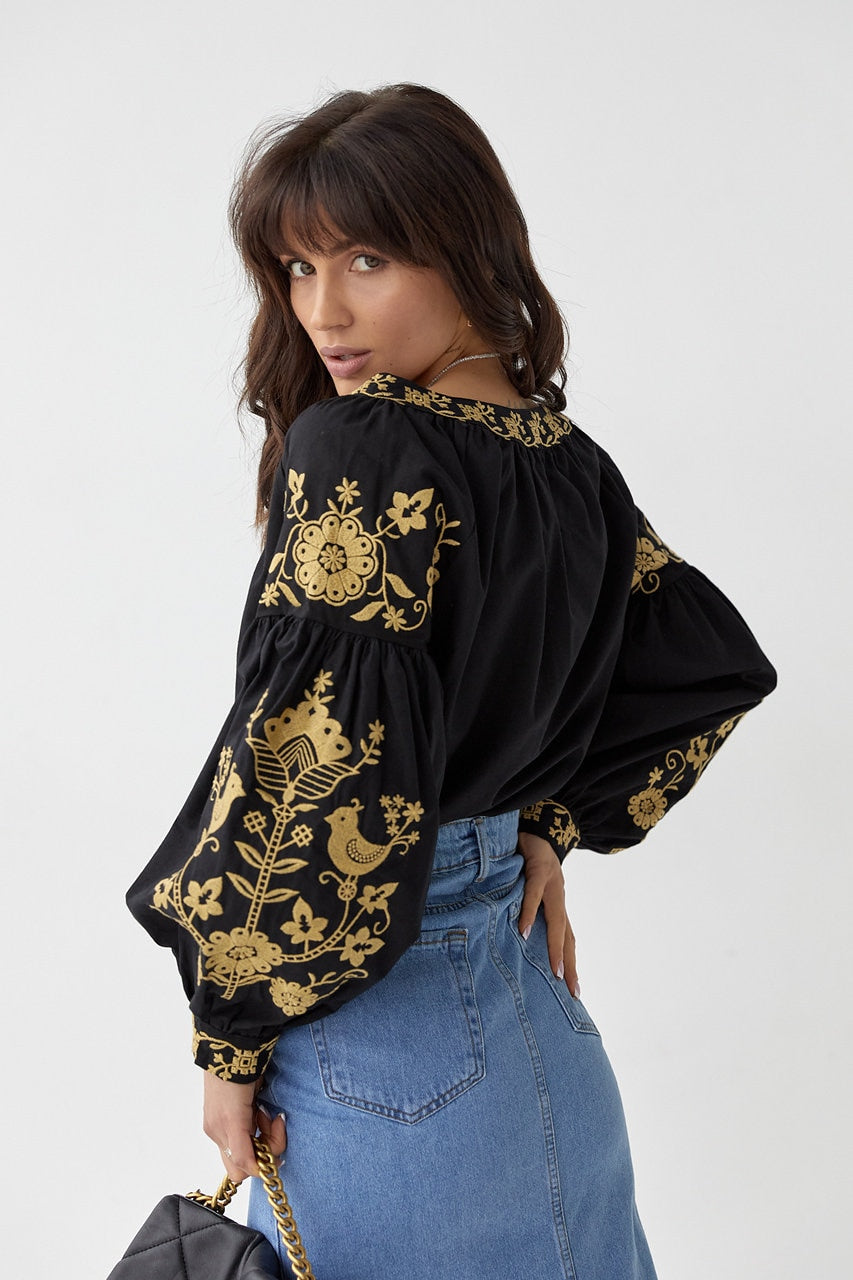 Dora Black Blouse — view 3