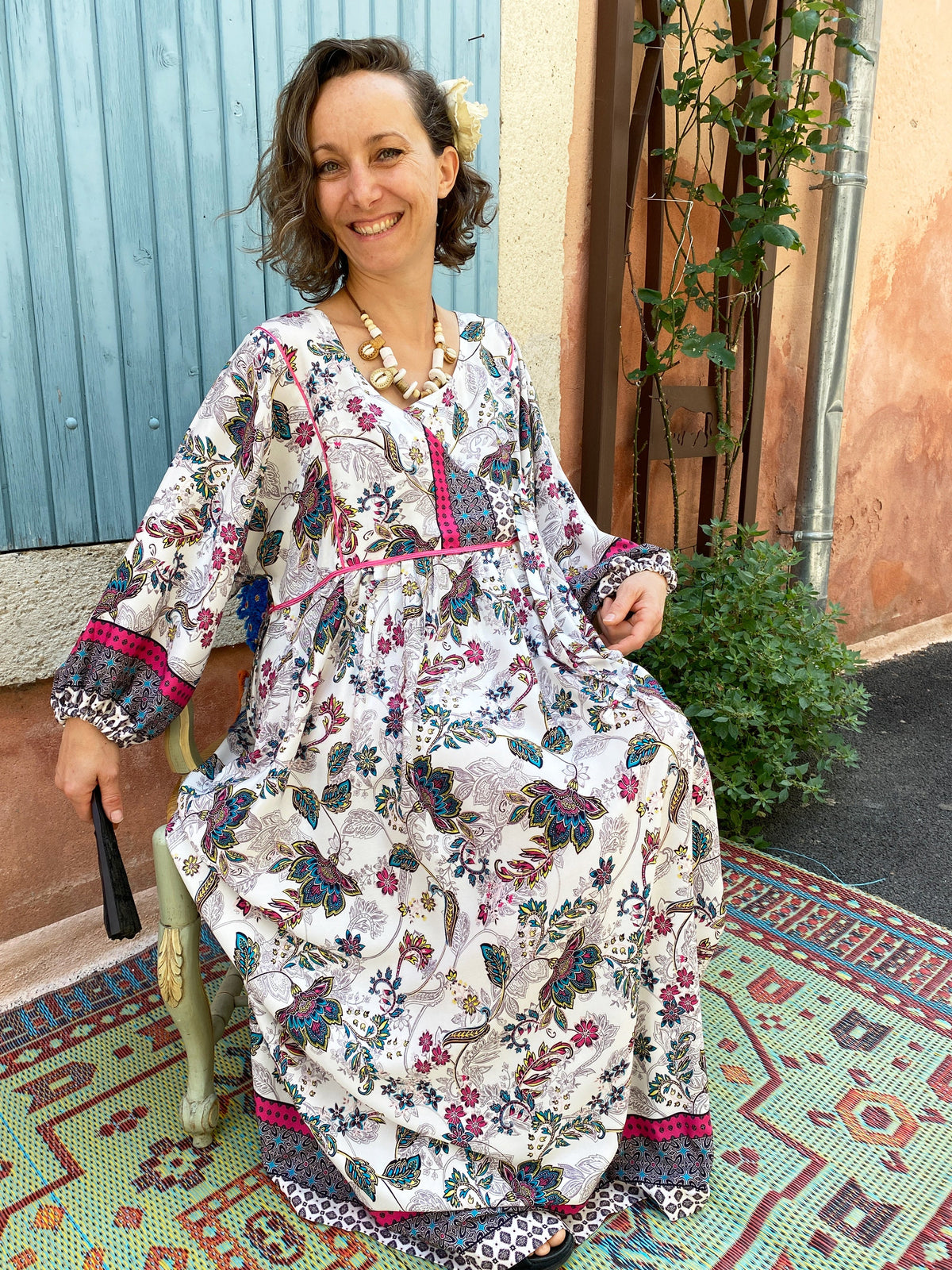 Kaia Floral Maxi Dress — view 6