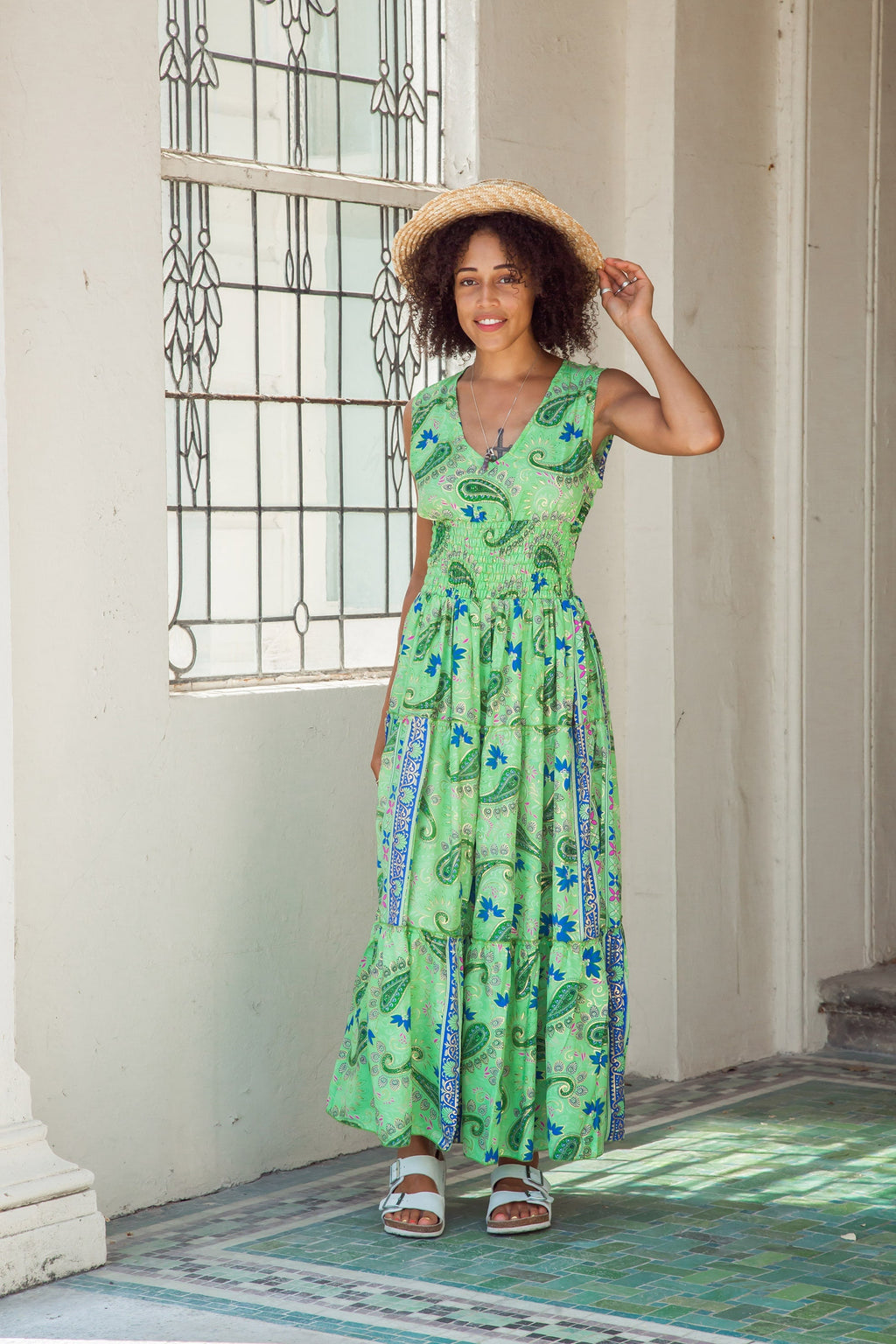Helena Floral Midi Dress — view 4