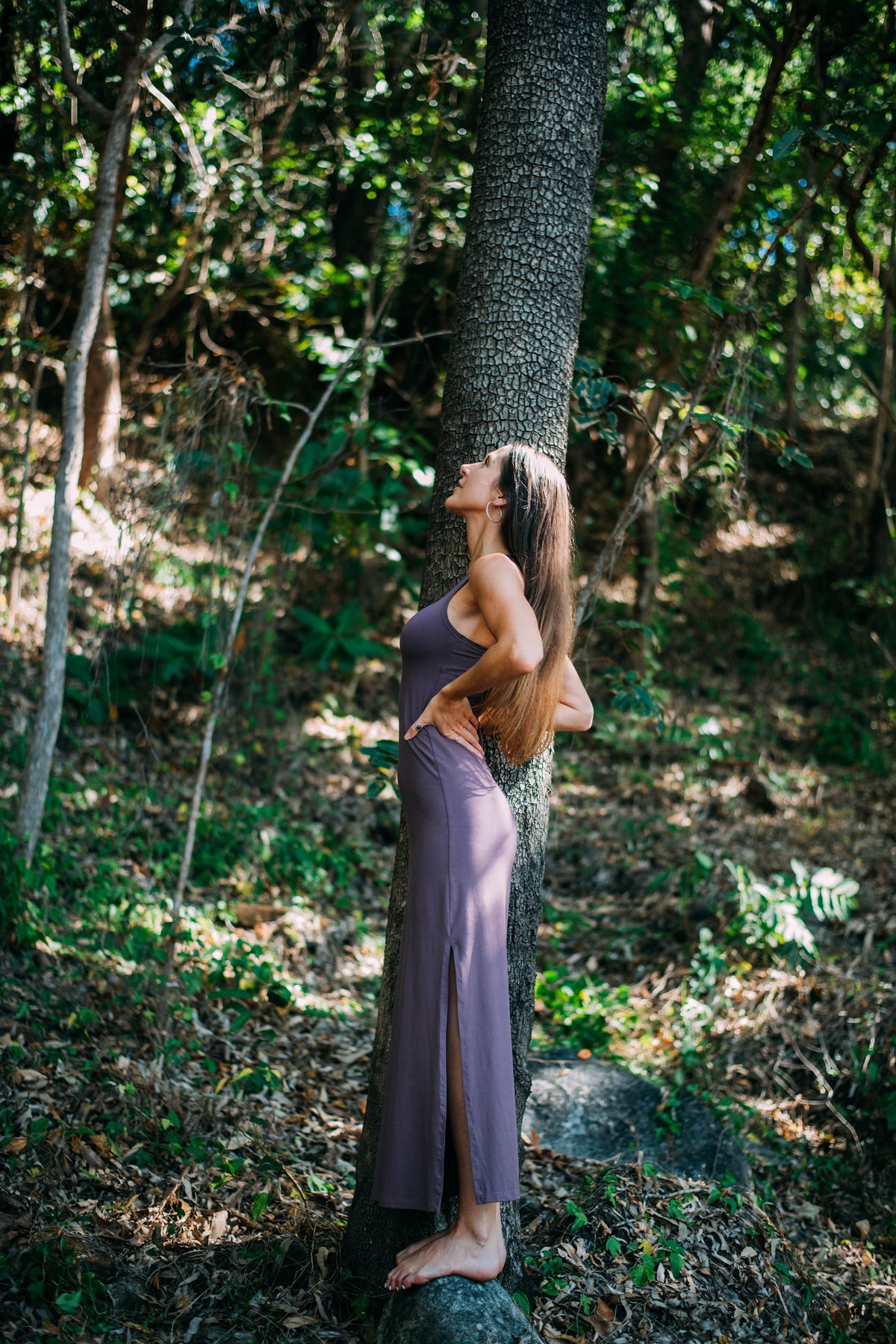 Amara Beige Cotton Maxi Dress — view 5