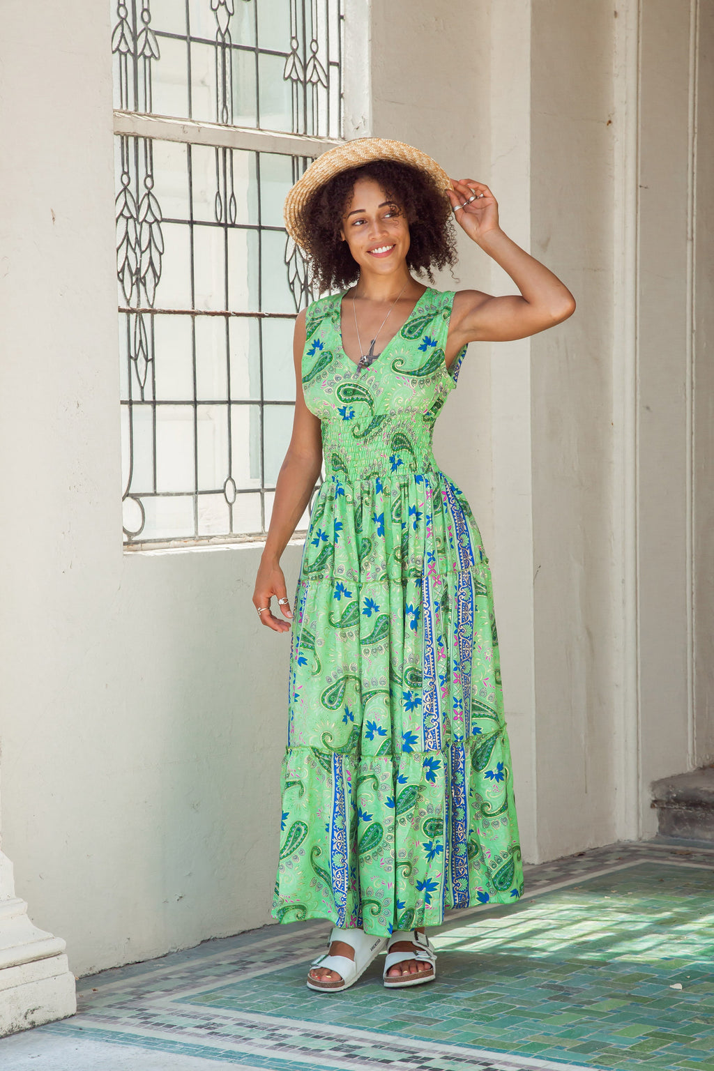 Helena Floral Midi Dress — view 6