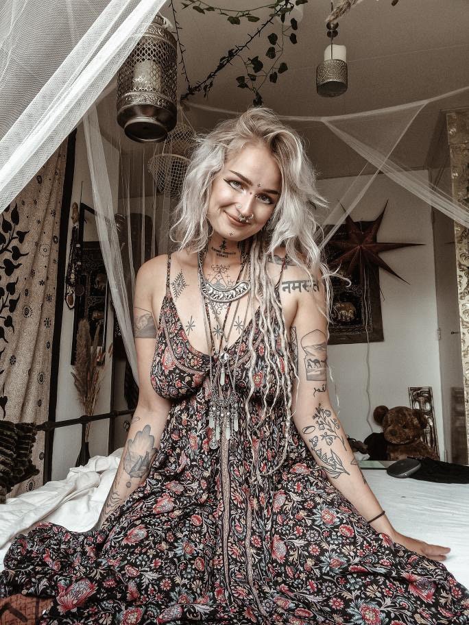 Vida Floral Ruffle Maxi Dress — view 2