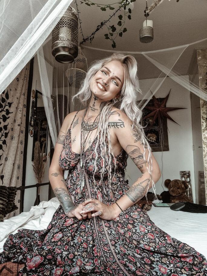 Vida Floral Ruffle Maxi Dress — view 4