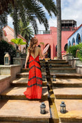 Goldie Red Tie-Dye Maxi Dress — Hippie Chick