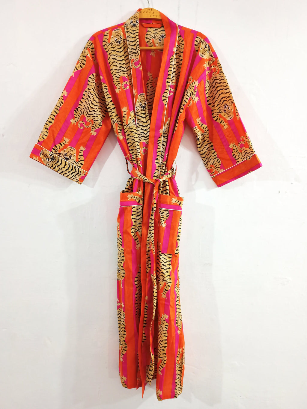 Daisy Animal-Print Cotton Kimono — view 4
