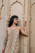 Carmen Beige Open-Back Maxi Dress — Hippie Chick