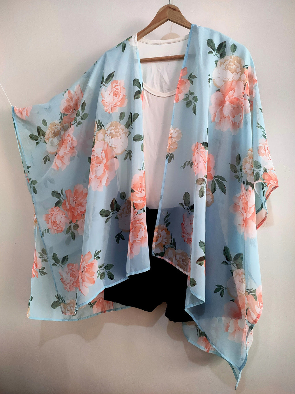 Bianca Gray Chiffon Kimono — view 6