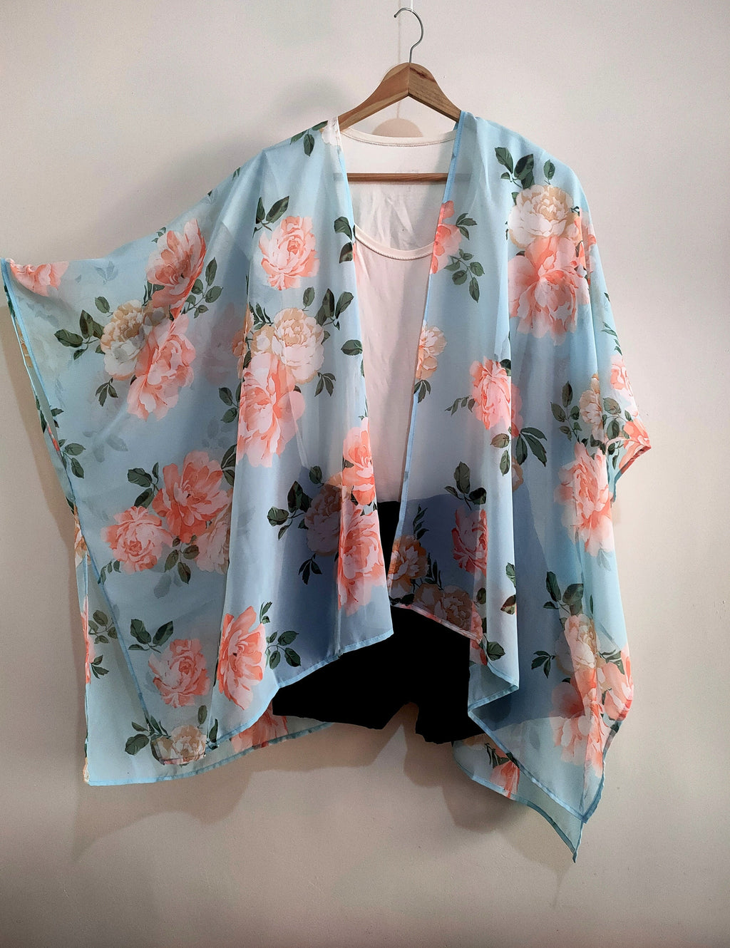 Bianca Gray Chiffon Kimono — view 5