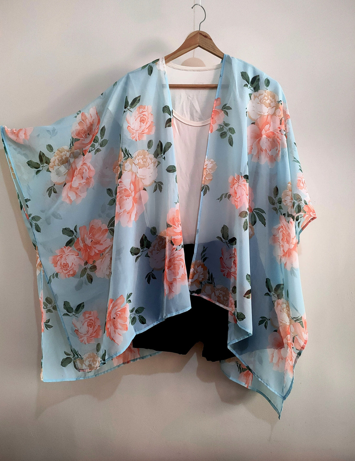 Bianca Gray Chiffon Kimono — view 5