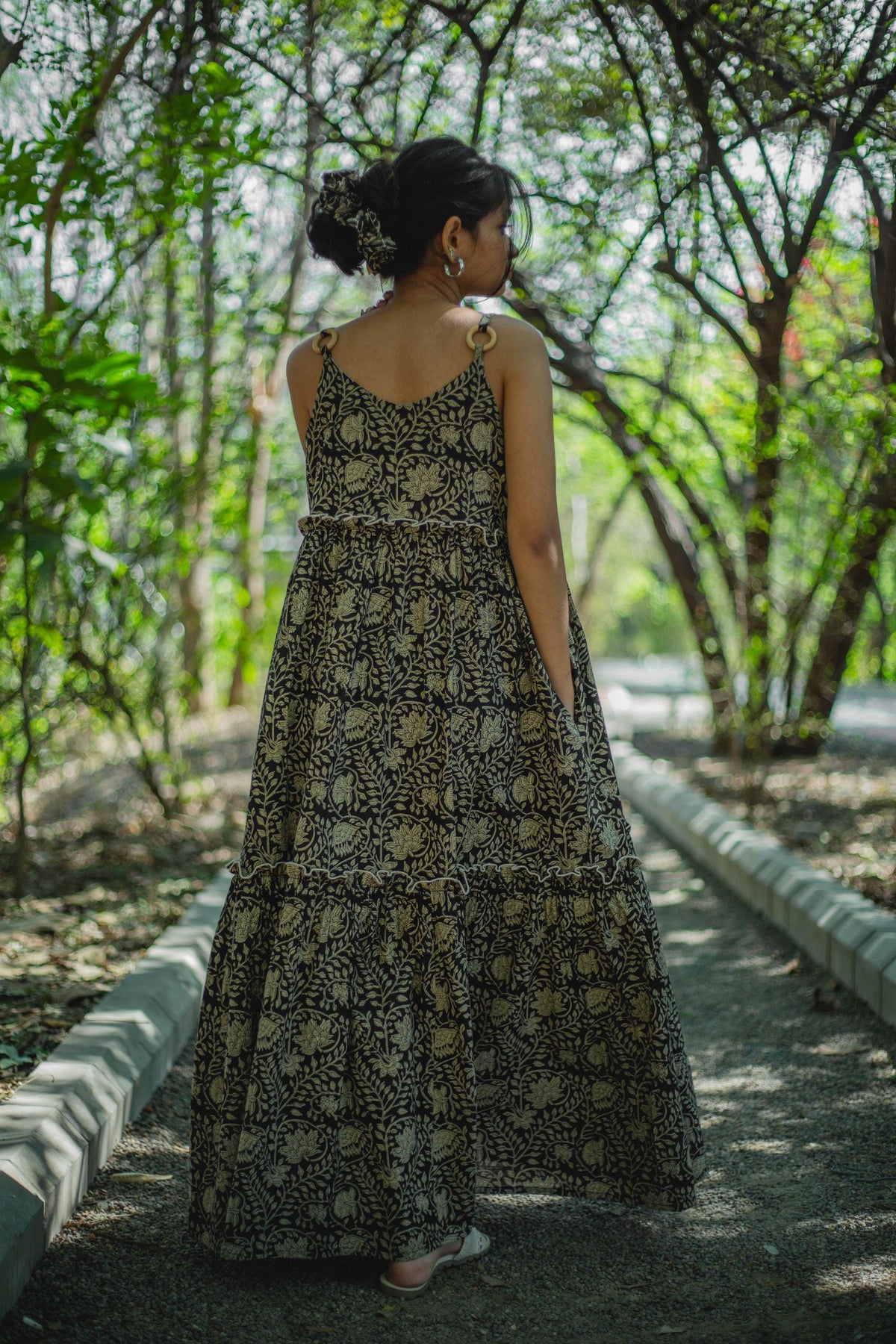 Hattie Floral Cotton Maxi Dress — view 5