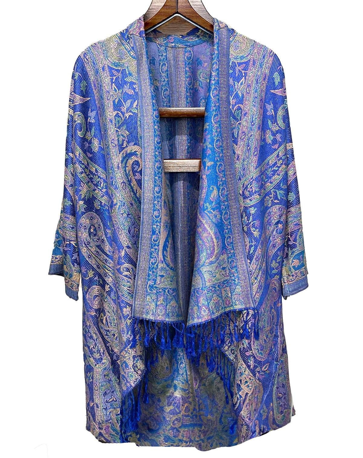 Thea Royal Blue Mini Kimono — view 6