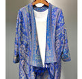 Thea Royal Blue Mini Kimono — Hippie Chick