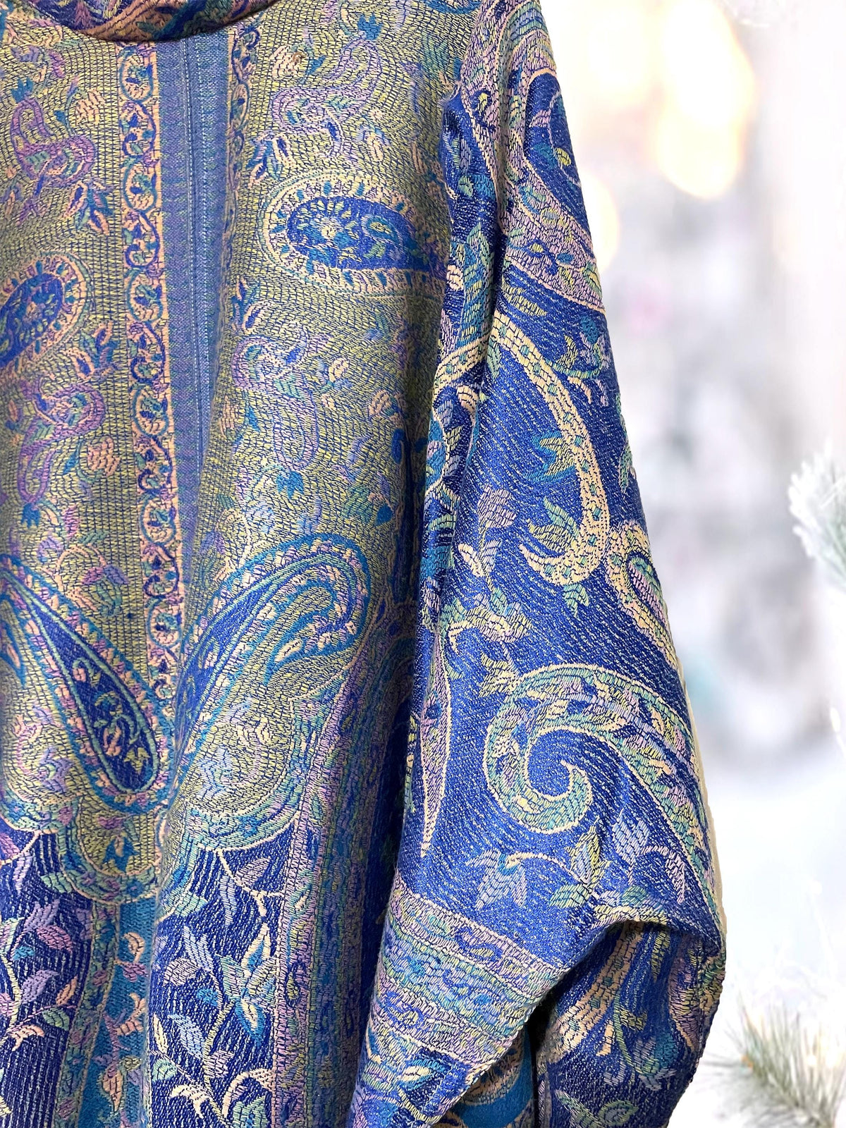 Thea Royal Blue Mini Kimono — view 3