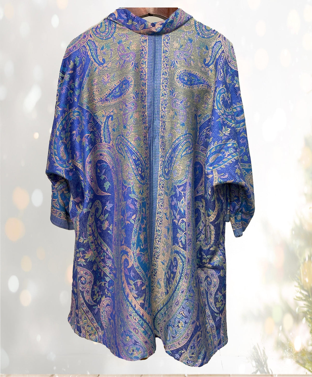 Thea Royal Blue Mini Kimono — view 5