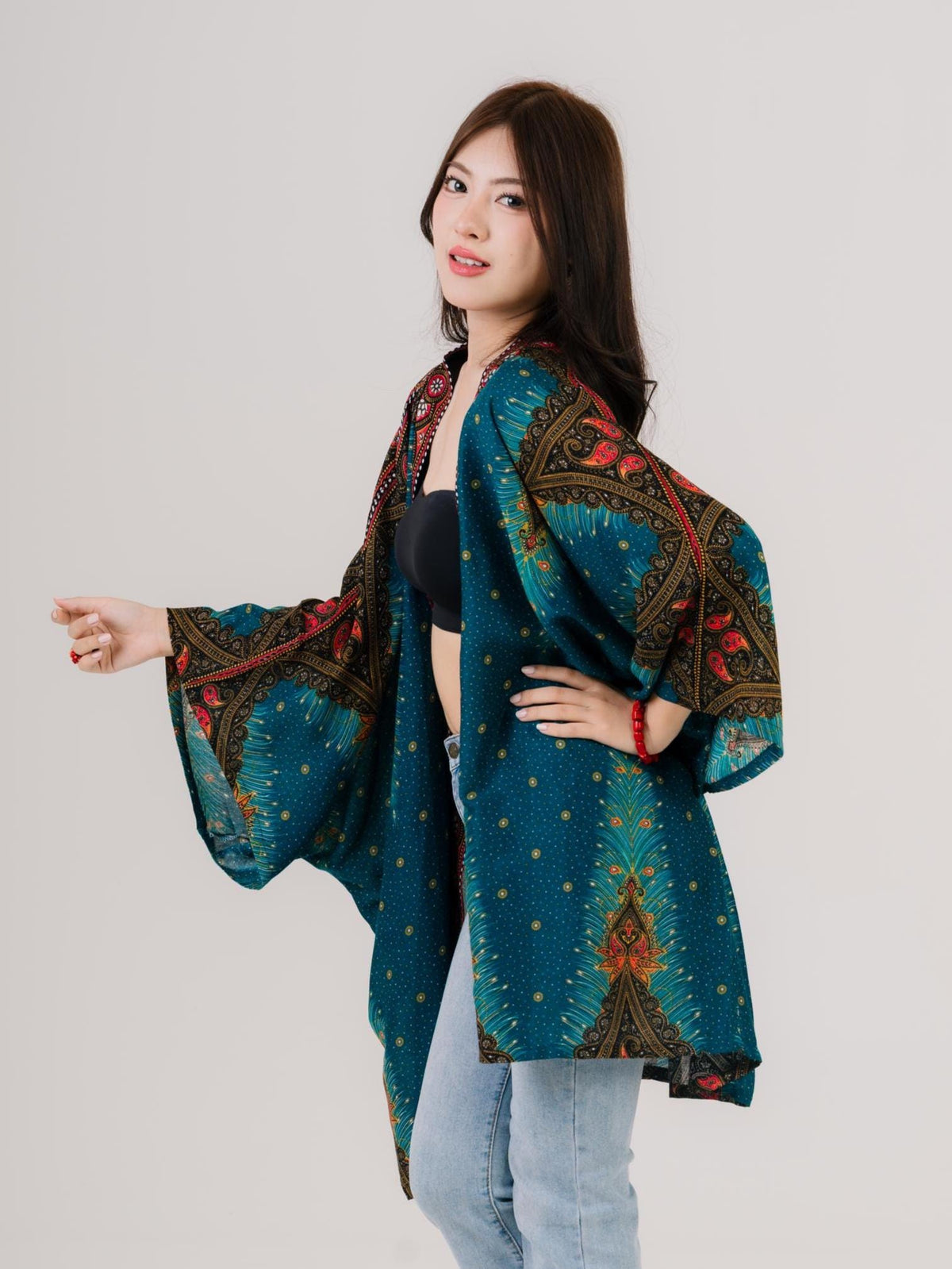 Dina Beige Kimono — view 5