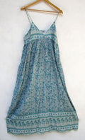 Jade Floral Cotton Maxi Dress — Hippie Chick