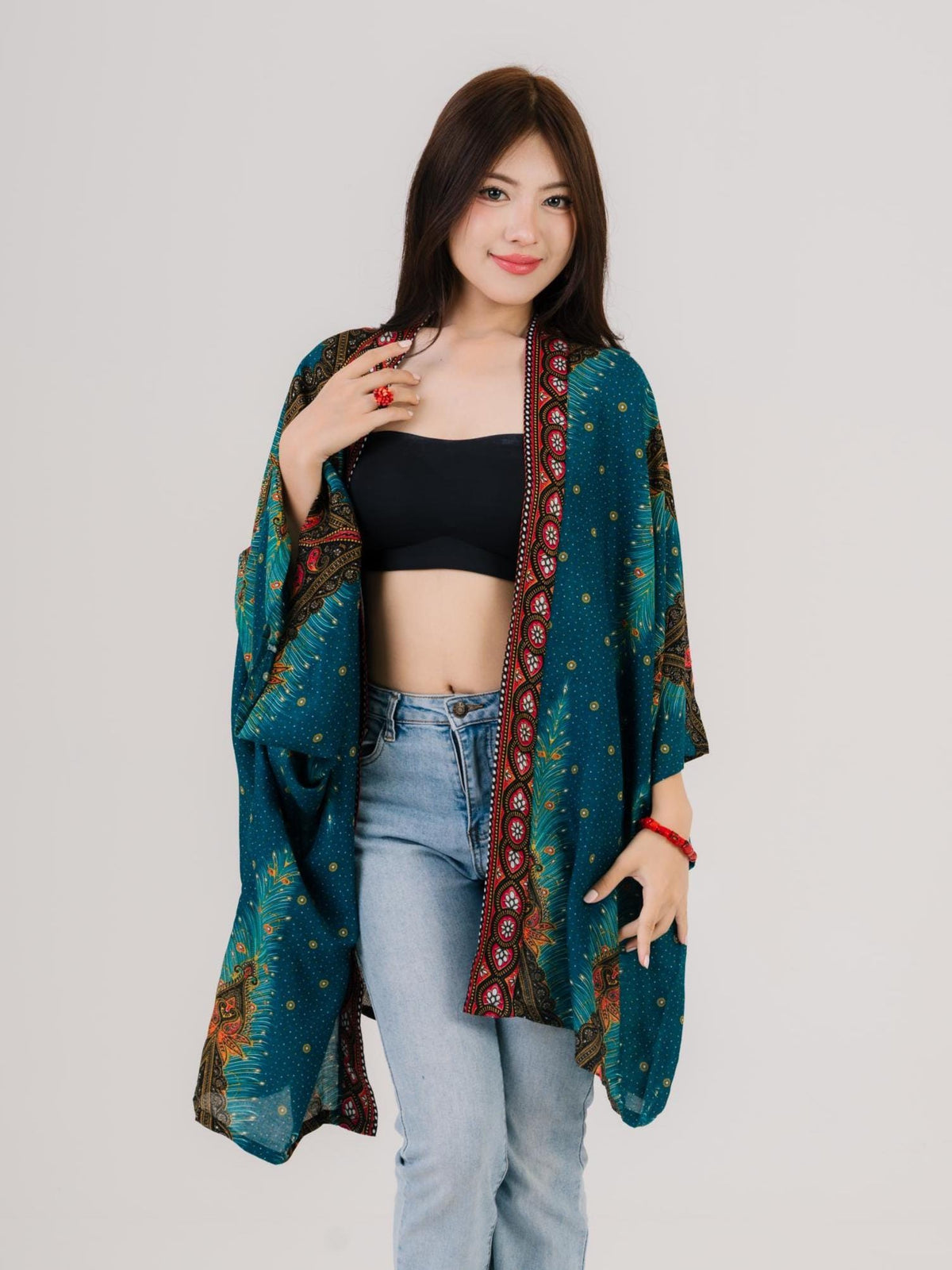 Dina Beige Kimono — view 2