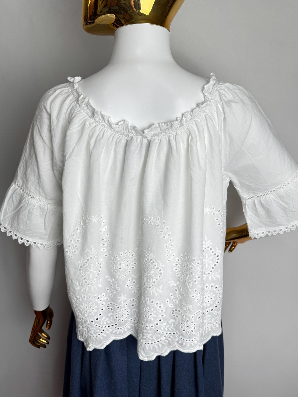 Remy White Lace Blouse — view 4